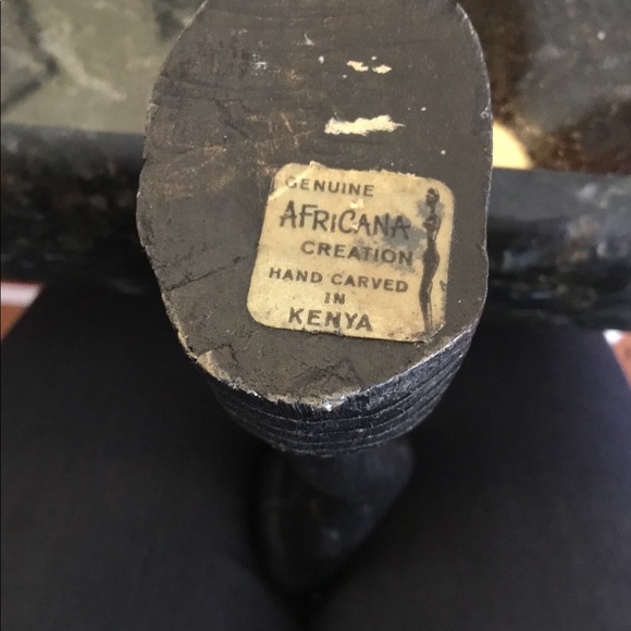 Vintage Africana Hand Carved Statue
